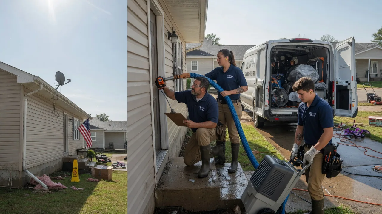 Ceiling Water Damage Restoration in Little Falls, MN near me